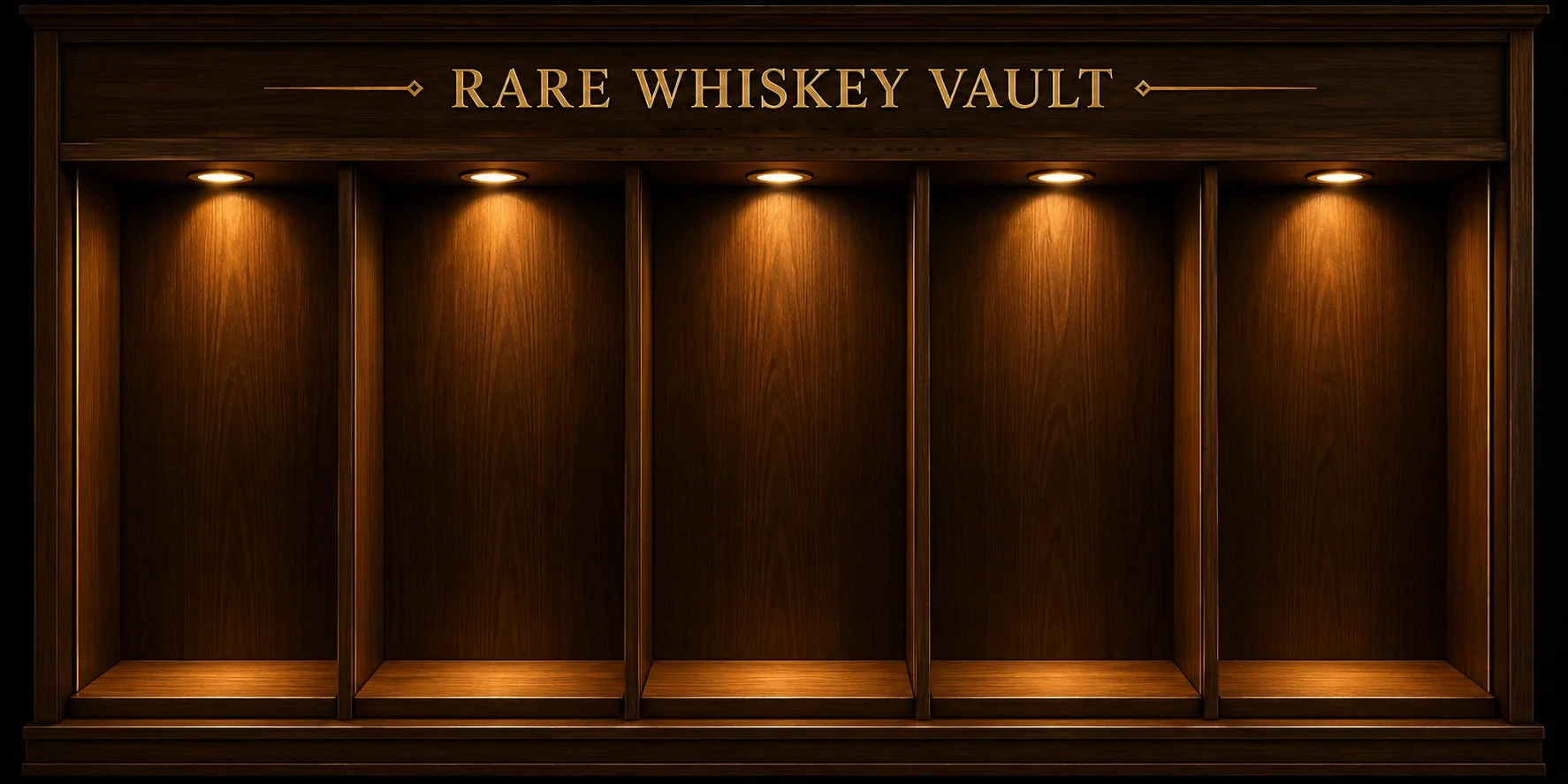 Rare Whiskey Vault display cabinet